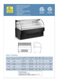 NSF 60 ins open display refrigerator Merchandiser CF-1500B