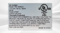 NSF 36 ins Commercial Heavy Duty Air Curtain Door Switch 1509