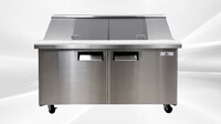 NSF Sandwich Prep Table Mega Top two door 60 ins SCLM2-60-E-HC