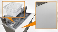 NSF Sandwich Prep Table Mega Top two door 60 ins SCLM2-60-E-HC