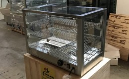 3 layer Glass Hot Food Warmer Display Case RTR-115