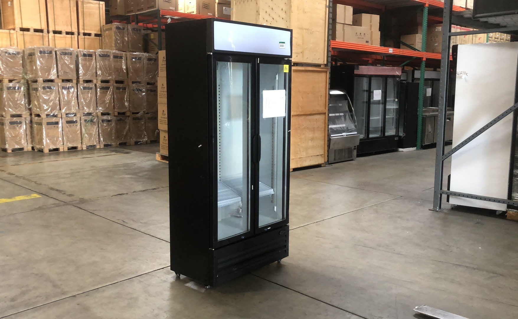 Clearance NSF ETL 36 inch two glass door refrigerator 10309