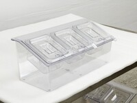3 container 1-6 Plastic seasoning PCS16-3S