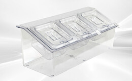 3 container 1-6 Plastic seasoning PCS16-3S