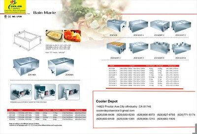 NSF 2 Containers Countertop Electric Food Warmer ZCK165B-2