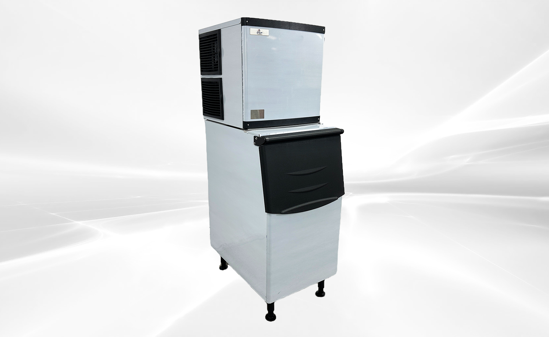 NSF 350 lb  Air Cooled ice maker machine SK-365+B275-ice bin