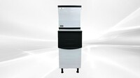 NSF 350 lb  Air Cooled ice maker machine SK-365+B275-ice bin