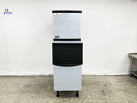 NSF 350 lb  Air Cooled ice maker machine SK-365+B275-ice bin