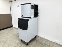 NSF 350 lb  Air Cooled ice maker machine SK-365+B275-ice bin