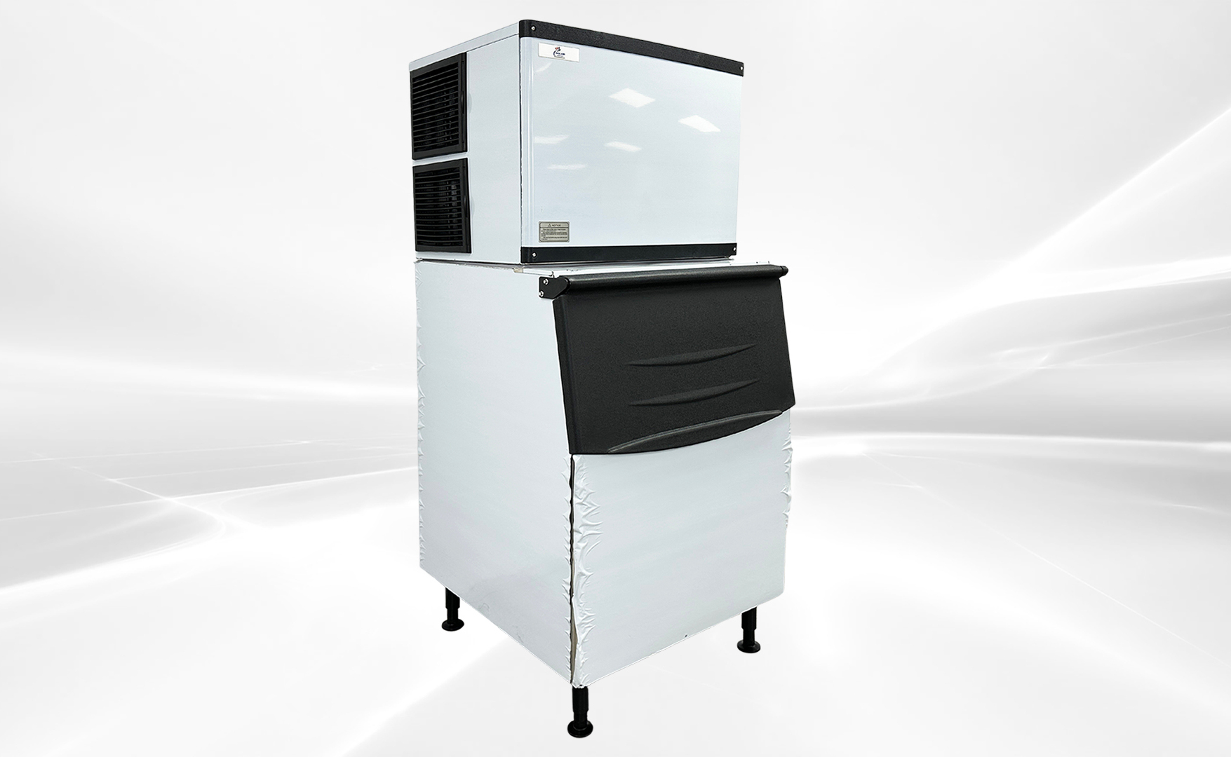 NSF 500 lb Air Cooled ice maker machine SK-520+B375-ice bin