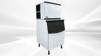 NSF 500 lb Air Cooled ice maker machine SK-520+B375-ice bin