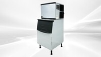 NSF 500 lb Air Cooled ice maker machine SK-520+B375-ice bin