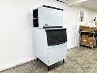 NSF 500 lb Air Cooled ice maker machine SK-520+B375-ice bin