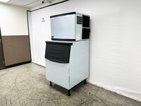 NSF 500 lb Air Cooled ice maker machine SK-520+B375-ice bin