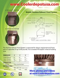 NSF 24 ins Universal Ventless hood VH24