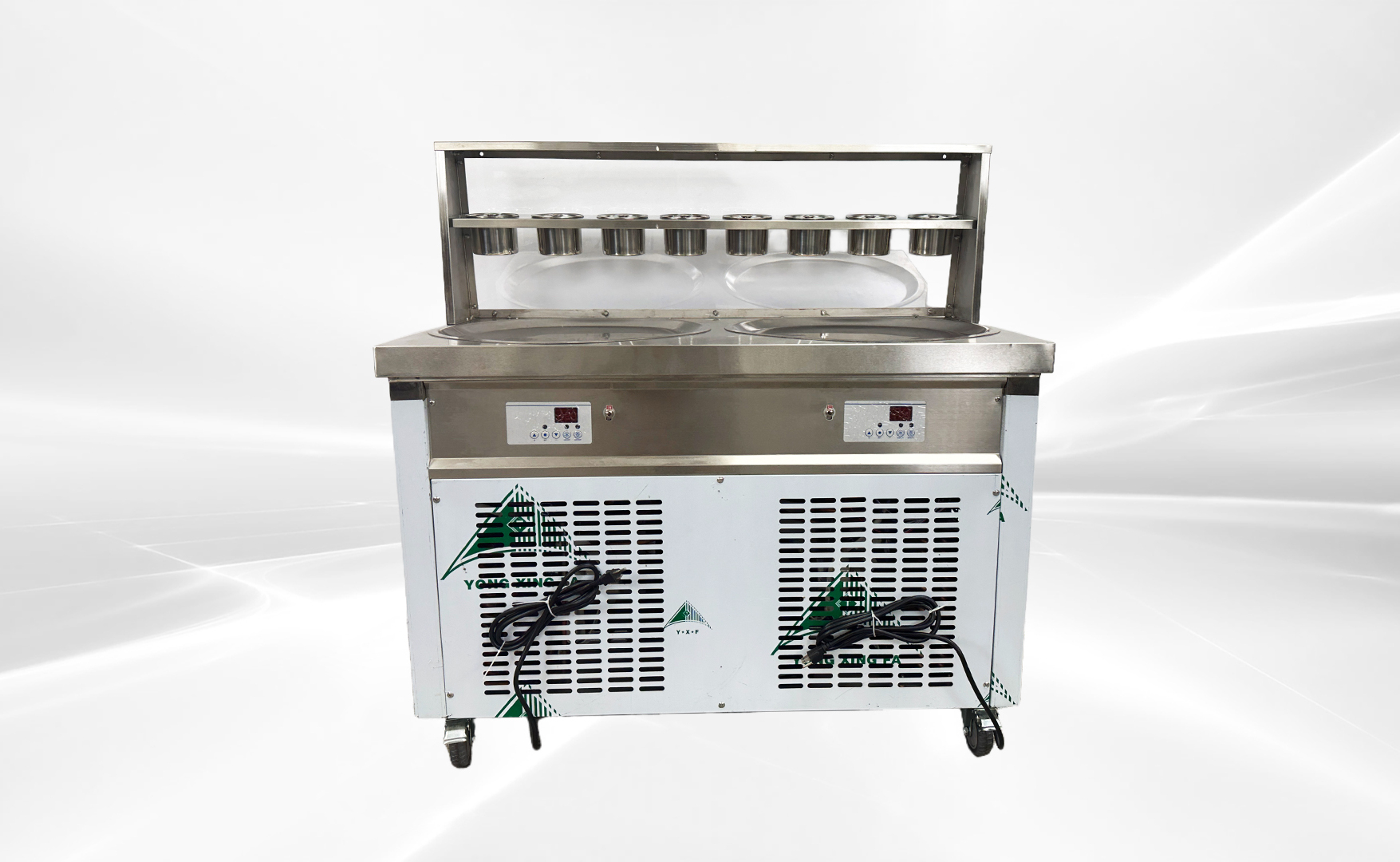 NSF two pan ice cream roll machine KO2000P-60