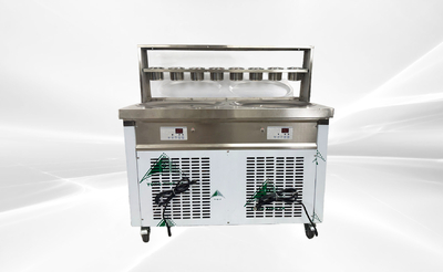 NSF two pan ice cream roll machine KO2000P-60