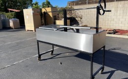 72 ins Commercial Charcoal Propane outside BBQ oven