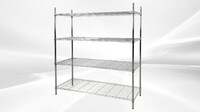 NSF W60xD18xH71 4 Tier Wire Shelving Shelves
