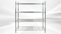NSF W60xD18xH71 4 Tier Wire Shelving Shelves