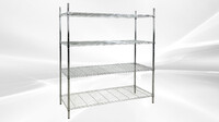 NSF W60xD18xH71 4 Tier Wire Shelving Shelves