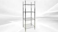 NSF W24xD18xH71 4 Tier Wire Shelving Shelves