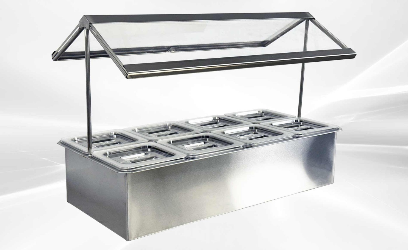 8 pan sauce station Compartment Bar Condiment Dispenser cc168