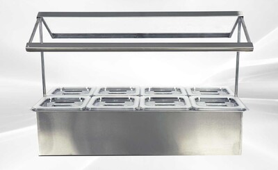 8 pan sauce station Compartment Bar Condiment Dispenser cc168