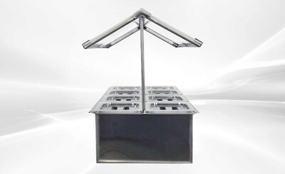 8 pan sauce station Compartment Bar Condiment Dispenser cc168
