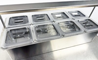 8 pan sauce station Compartment Bar Condiment Dispenser cc168