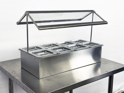 8 pan sauce station Compartment Bar Condiment Dispenser cc168