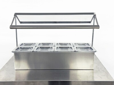 8 pan sauce station Compartment Bar Condiment Dispenser cc168