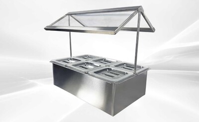 6 pan Compartment Bar Condiment Dispenser sauce station cc166
