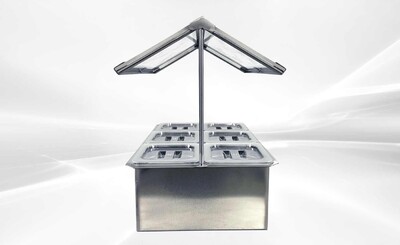 6 pan Compartment Bar Condiment Dispenser sauce station cc166