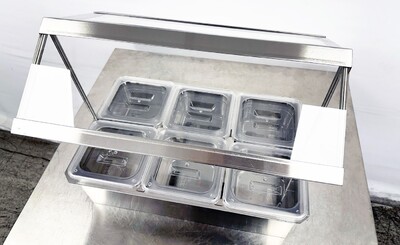 6 pan Compartment Bar Condiment Dispenser sauce station cc166