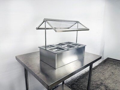 6 pan Compartment Bar Condiment Dispenser sauce station cc166