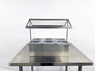 6 pan Compartment Bar Condiment Dispenser sauce station cc166