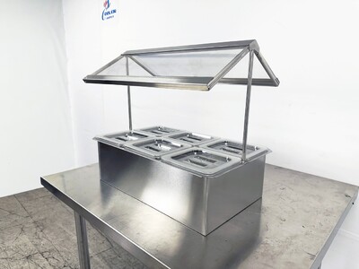 6 pan Compartment Bar Condiment Dispenser sauce station cc166