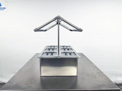 6 pan Compartment Bar Condiment Dispenser sauce station cc166