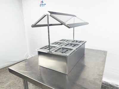 6 pan Compartment Bar Condiment Dispenser sauce station cc166