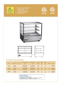 NSF 33 ins Heated Showcase HW-160