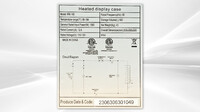 NSF 33 ins Heated Showcase HW-160