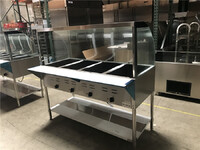 NSF 4 plate warmer steam and dry table N4