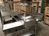NSF 4 plate warmer steam and dry table N4