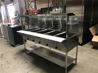 NSF 5 plate warmer steam and dry table N5