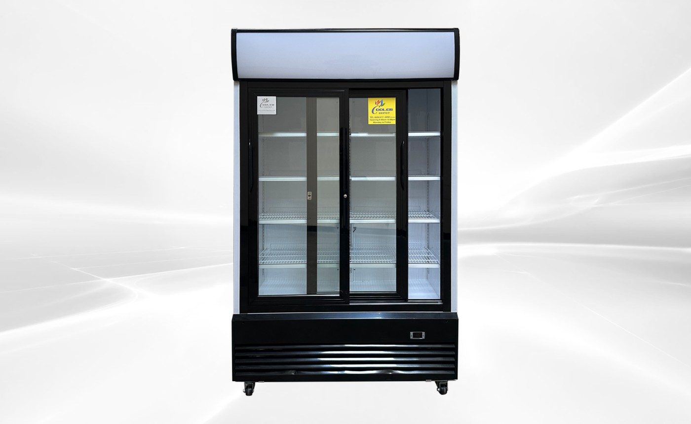 NSF 48 ins Drink two slide glass door refrigerator CLG-1000BFS