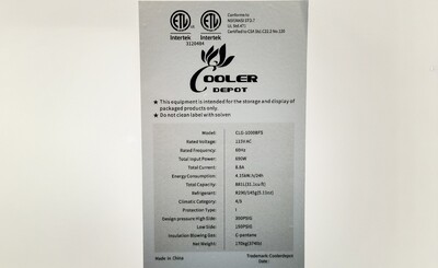 NSF 48 ins Drink two slide glass door refrigerator CLG-1000BFS