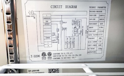NSF Undercounter freezer 60 ins TUC60F  UUC-60F-E-HC