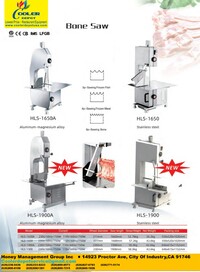 NSF Commercial bone freezer Meat Saw HLS1650