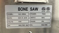 NSF Commercial bone freezer Meat Saw HLS1650